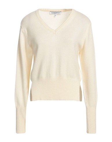 EUROPEAN CULTURE Sweater Ivory 40% Merino Wool, 30% Viscose, 20% Recycled polyamide, 10% Cashmere