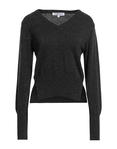 EUROPEAN CULTURE Sweater Charcoal 40% Merino Wool, 30% Viscose, 20% Recycled polyamide, 10% Cashmere