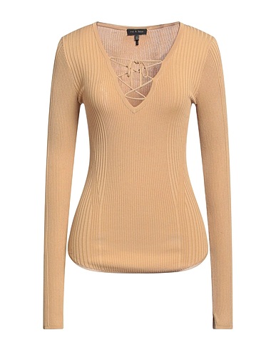 RAG & BONE Jumper Mustard 74% Rayon, 22% Nylon, 4% Elastane