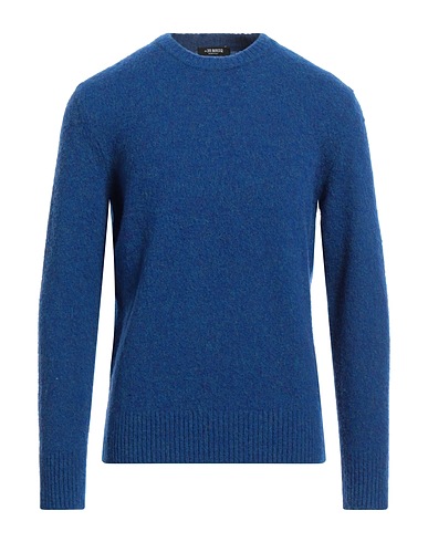+39 MASQ Pullover Blau 100% Wolle