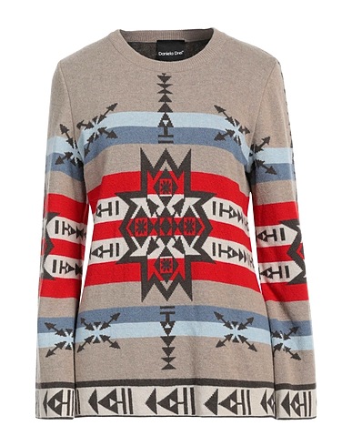 DANIELA DREI Jumper Sand 40% Merino Wool, 30% Viscose, 20% Polyamide, 10% Cashmere