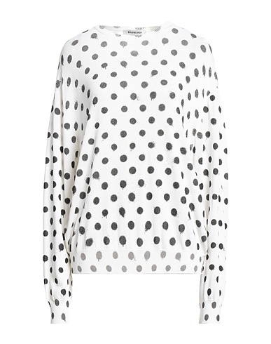 BALENCIAGA Pullover Bianco 96% Viscosa, 3% Poliammide, 1% Elastan