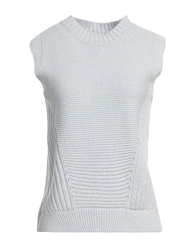 EUROPEAN CULTURE Sleeveless sweater Sky blue 40% Wool, 30% Viscose, 20% Polyamide, 10% Cashmere