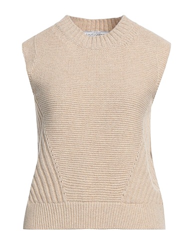 EUROPEAN CULTURE Sleeveless sweater Beige 40% Wool, 30% Viscose, 20% Polyamide, 10% Cashmere