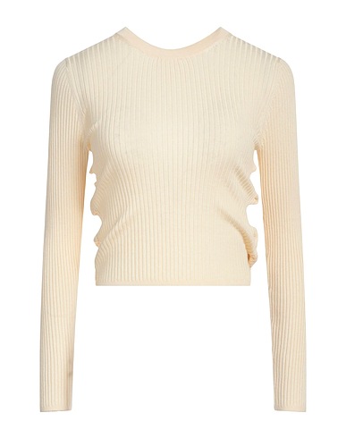 SANDRO Sweater Cream 52% Viscose, 26% Lyocell, 15% Polyamide, 7% Silk