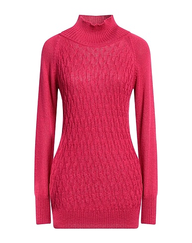 CRISTINA GAVIOLI Polo neck Fuchsia 80% Viscose, 11% Polyester, 9% Polyamide