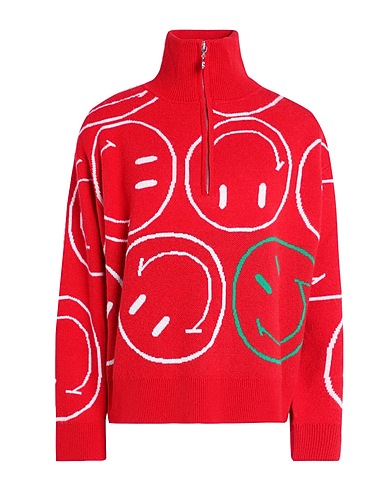SANDRO Rollkragenpullover Rot 48% Wolle, 30% Viskose, 15% Polyamid, 7% Kaschmir