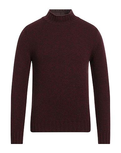 FALCONE Turtleneck Burgundy 80% Wool, 20% Polyamide