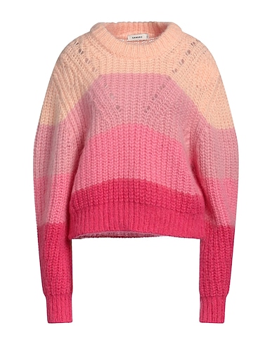 SANDRO Sweater Pink 52% Polyamide, 29% Mohair wool, 19% Wool