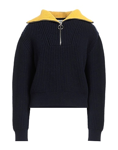 SANDRO Polo neck Midnight blue 82% Wool, 18% Polyamide