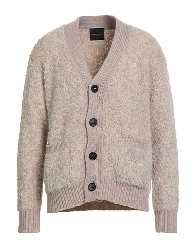 ROBERTO COLLINA Strickjacke Hellgrau 41% Alpakawolle, 25% Nylon, 23% Acryl, 11% Wolle
