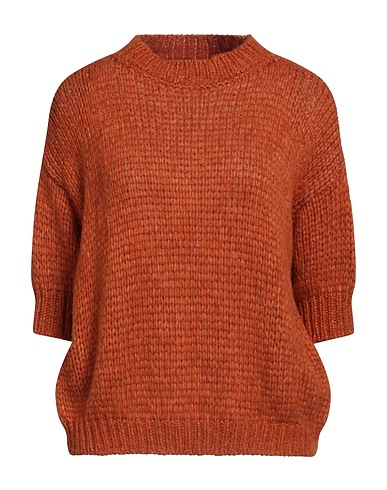 ROBERTO COLLINA Sweater Rust 68% Baby alpaca wool, 22% Nylon, 10% Wool
