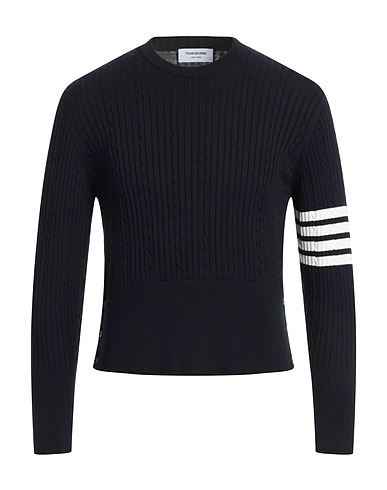 THOM BROWNE Jumper Navy blue 100% Cotton