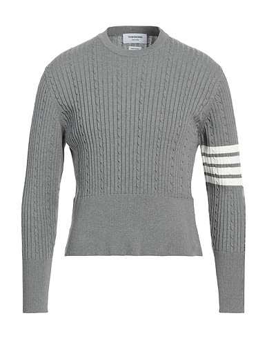 THOM BROWNE Jumper Grey 100% Cotton