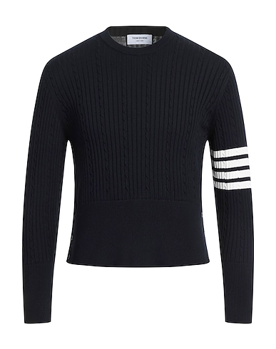 THOM BROWNE Sweater BLU NAVY 100% Cotton