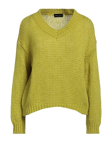 ROBERTO COLLINA Sweater Lime green 68% Baby alpaca wool, 22% Nylon, 10% Wool
