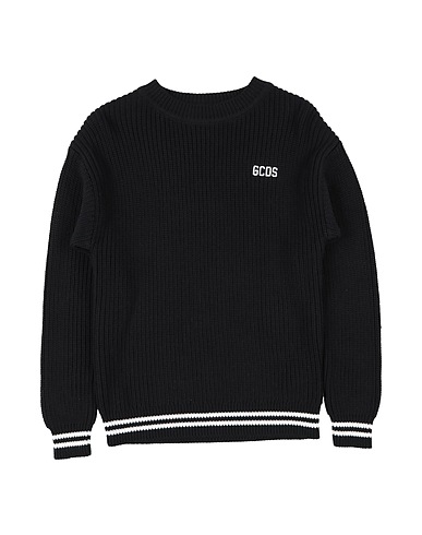 GCDS MINI Jumper Black 100% Cotton, Polyester