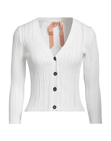 N°21 Cardigan White 75% Viscose, 25% Polyester