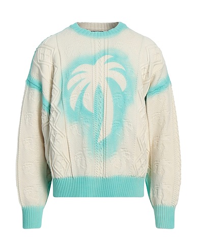 PALM ANGELS Jumper Cream 62% Cotton, 38% Polyamide, Polyester