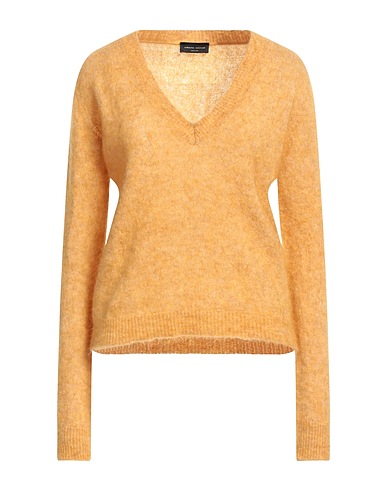 ROBERTO COLLINA Sweater Mustard 35% Mohair wool, 35% Wool, 27% Nylon, 3% Elastane