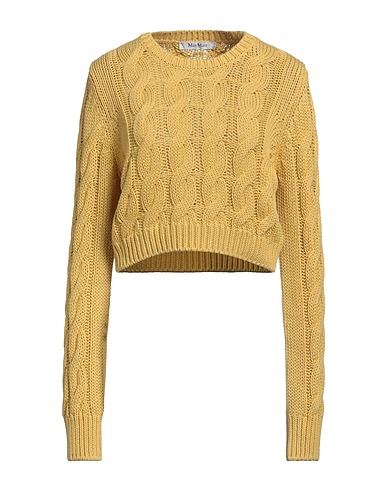 MAX MARA Sweater SFILATA Yellow 100% Cotton