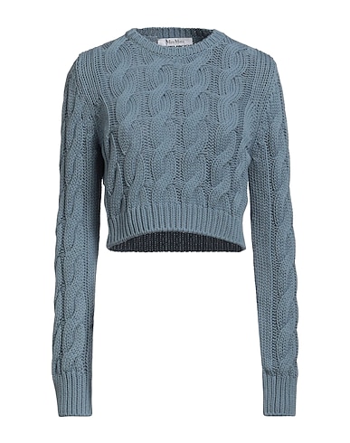 MAX MARA Pullover SFILATA Bleu clair 100% Coton