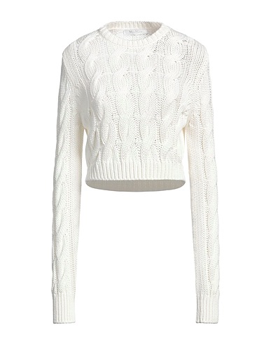 MAX MARA Sweater SFILATA White 100% Cotton