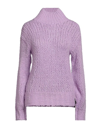 HINNOMINATE Polo neck Lilac 68% Acrylic, 12% Polyamide, 10% Alpaca wool, 10% Wool