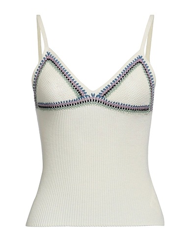 CHLOÉ Top Ivory 100% Wool, Polyamide, Elastane