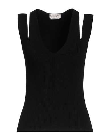MCQUEEN Maglia Gilet Nero 83% Viscosa, 17% Poliestere