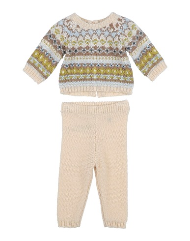 BONTON Baby co-ord  Beige 48% Acrylic, 30% Recycled polyacrylic, 16% Wool, 6% Alpaca wool