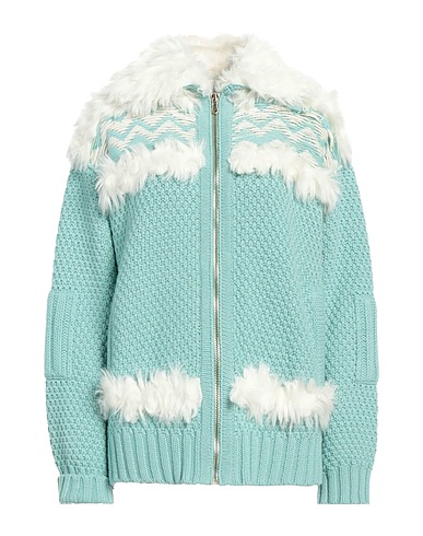 ALABAMA MUSE Cardigan Turquoise 95% Cashmere, 5% Wool