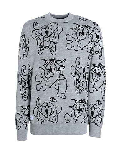 BUTTER GOODS Jumper Spray Knit Sweater	 Grey 100% Acrylic