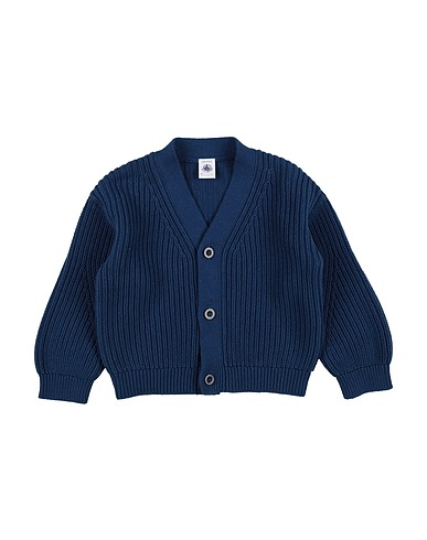 PETIT BATEAU Cardigan Navy blue 100% Cotton