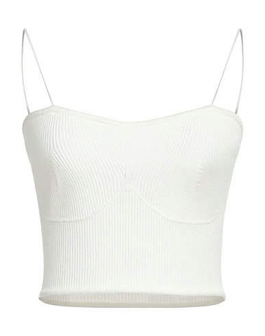 AURALEE Top White 72% Silk, 28% Nylon