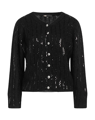 MAJE Cardigan Black 31% Wool, 30% Mohair wool, 30% Polyamide, 9% Elastane