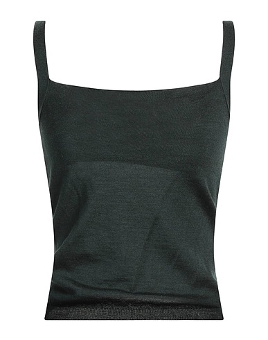 VALENTINO GARAVANI Sleeveless sweater Dark green 70% Wool, 20% Silk, 10% Cashmere