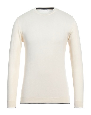 GREY DANIELE ALESSANDRINI Sweater Cream 100% Cotton