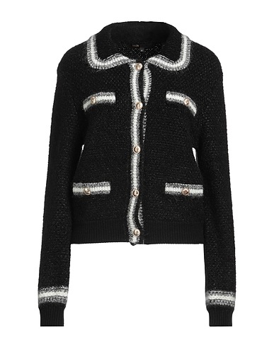 MAJE Cardigan Black 58% Polyester, 26% Synthetic fibers, 8% Mohair wool, 6% Wool, 2% Elastane