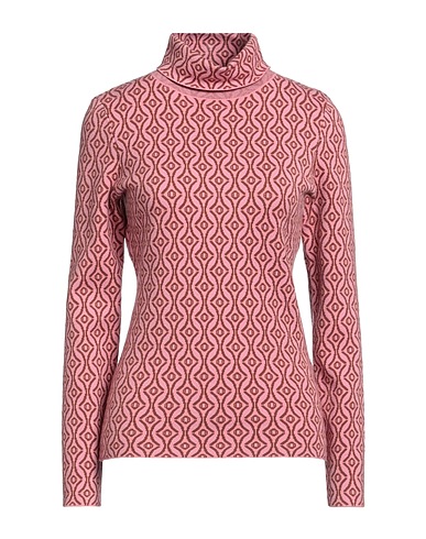 MAJE Polo neck Pink 55% Cotton, 30% Polyester, 15% Polyamide