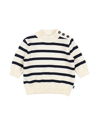 PETIT BATEAU Pullover Cremeweiß 55% Wolle, 45% Baumwolle