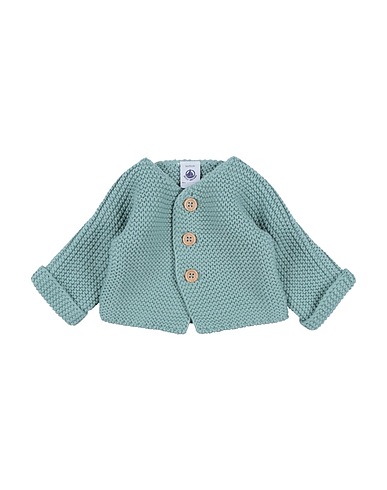 PETIT BATEAU Cardigan Verde 100% Cotone