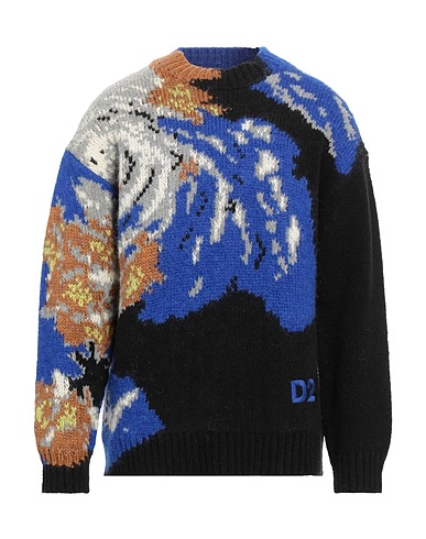 DSQUARED2 Jumper Blue 40% Wool, 29% Polyamide, 16% Mohair wool, 12% Alpaca wool, 3% Acrylic
