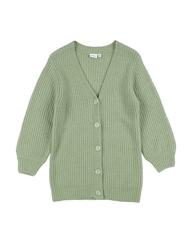 NAME IT® Cardigan Sage green 68% Acrylic, 12% Polyester, 11% Polyamide, 6% Wool, 3% Elastane
