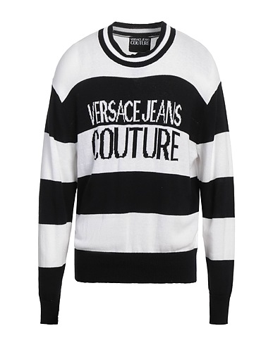 VERSACE JEANS COUTURE Pullover Bianco 100% Cotone