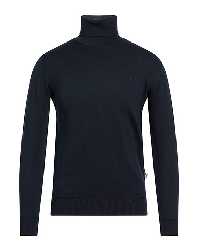 LIU •JO MAN Polo neck Midnight blue 41% Cotton, 28% Polyester, 13% Polyamide, 13% Acrylic, 5% Wool