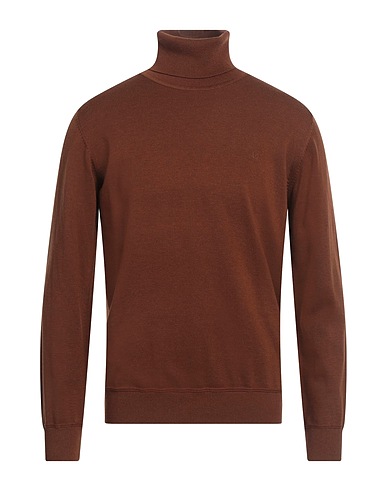 LIU •JO MAN Cuello alto Camel 41% Algodón, 28% Poliéster, 13% Poliamida, 13% Acrílico, 5% Lana