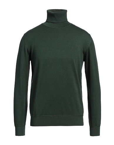 LIU •JO MAN Turtleneck Dark green 41% Cotton, 28% Polyester, 13% Polyamide, 13% Acrylic, 5% Wool