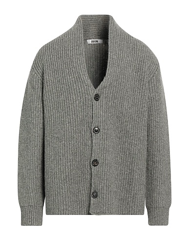GRIFONI Cardigan Grigio 47% Lana Vergine, 32% Lana di cammello, 21% Poliammide