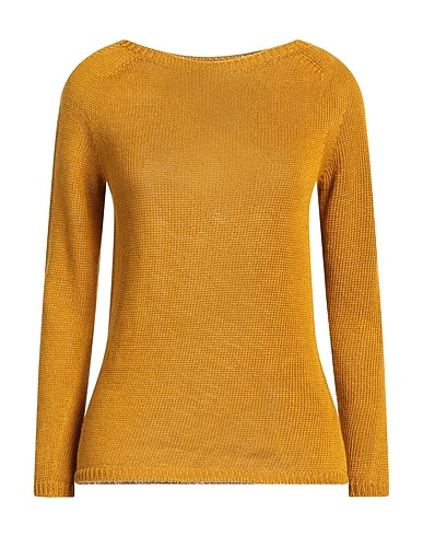 'S MAX MARA Sweater Mustard 100% Linen